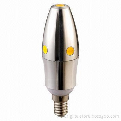COB LED Candle Lamp, 5W, Samsung Chip, Lifud Power, COB LED, Aluminum Sink, 88lm/W, Exclusive Design